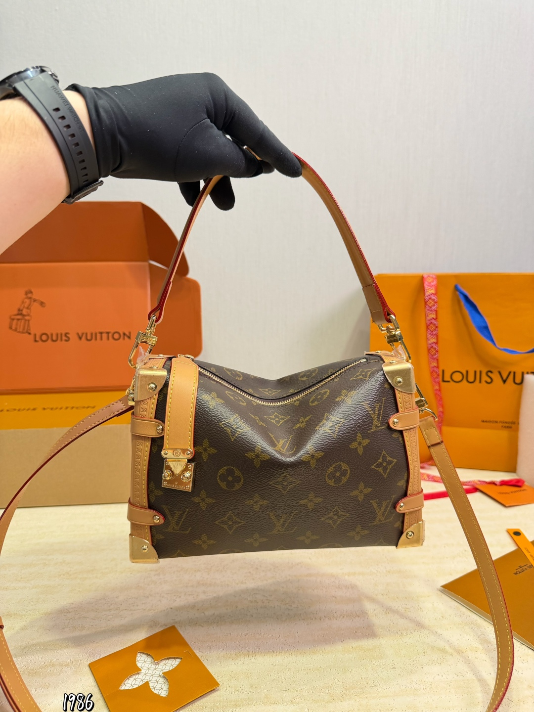 Louis Vuitton LV Side Trunk Box Bag | Luxury Designer Fashion Accessory